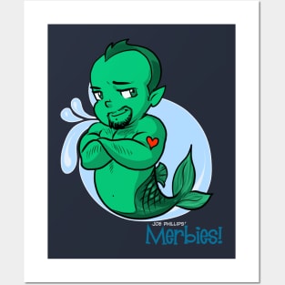 Heart Tat Green Merbie Posters and Art